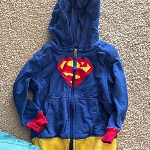 Hanna Andersson Superhero Hoodie - Blue, Red, and Yellow